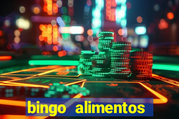 bingo alimentos para imprimir